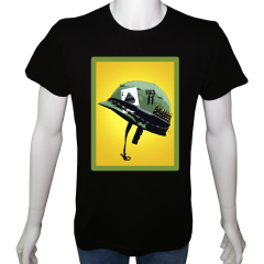 Unisex T-shirt Siyah 'Asker&Taktik / Asker1' Baskılı