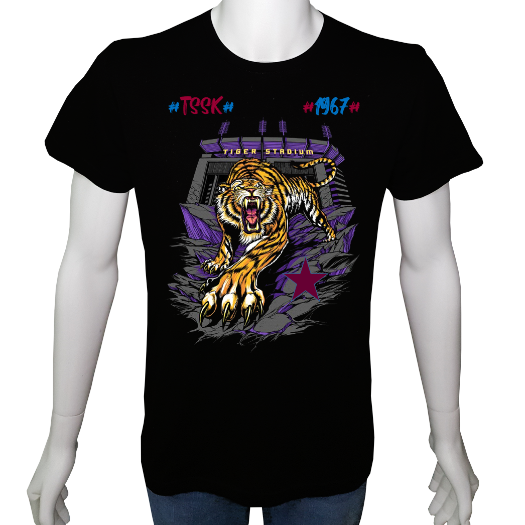 Unisex T-shirt Siyah 'Fanatik Taraftar/TS5' Baskılı