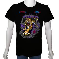 Unisex T-shirt Siyah 'Fanatik Taraftar/TS5' Baskılı