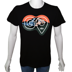 Unisex T-shirt Siyah 'Kamp&Macera / Kamp27' Baskılı