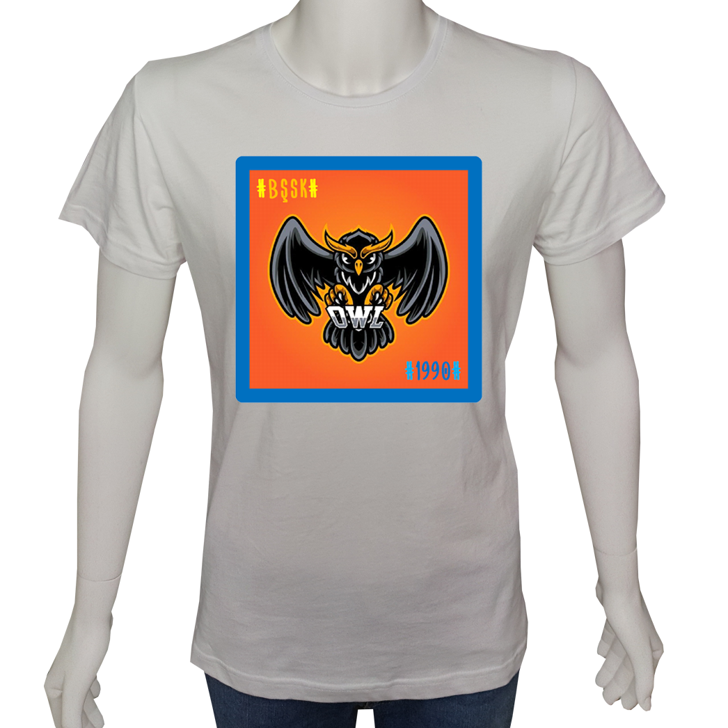 Unisex T-shirt Beyaz 'Fanatik Taraftar/BŞ2' Baskılı