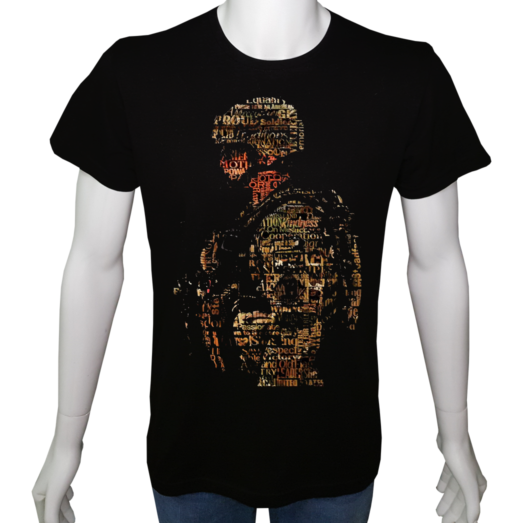 Unisex T-shirt Siyah 'Asker&Taktik / Asker4' Baskılı