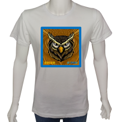 Unisex T-shirt Beyaz 'Fanatik Taraftar/BŞ3' Baskılı