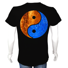 Unisex T-shirt Siyah 'Fanatik Taraftar/BŞ5' 2Baskılı