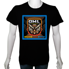 Unisex T-shirt Siyah 'Fanatik Taraftar/BŞ5' 2Baskılı