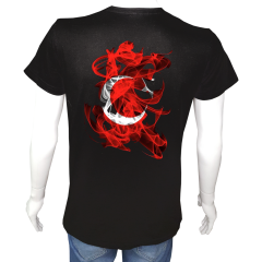 Unisex T-shirt Siyah 'Atatürk/TürkÖğünÇalışGüven' 2Baskılı