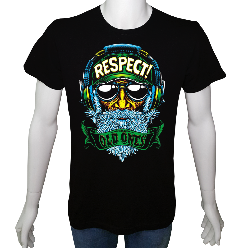 Unisex T-shirt Siyah 'Moto / Moto7' Baskılı