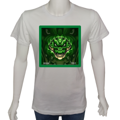 Unisex T-shirt Beyaz 'Fanatik Taraftar/BS4' Baskılı