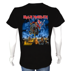 Unisex T-shirt Siyah 'Müzik/IronMaiden3' 2Baskılı