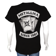 Unisex T-shirt Siyah 'Müzik/Metallica6' 2Baskılı