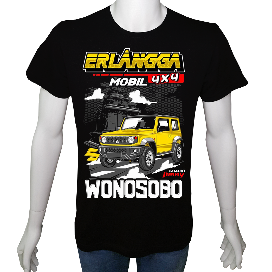 Unisex T-shirt Siyah 'Kamp&Macera / OffRoad8' Baskılı