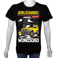 Unisex T-shirt Siyah 'Kamp&Macera / OffRoad8' Baskılı