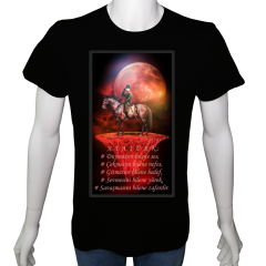 Unisex T-shirt Siyah 'Atatürk/Atatürk3' Baskılı