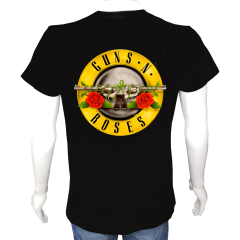 Unisex T-shirt Siyah 'Müzik/Slash1' 2Baskılı