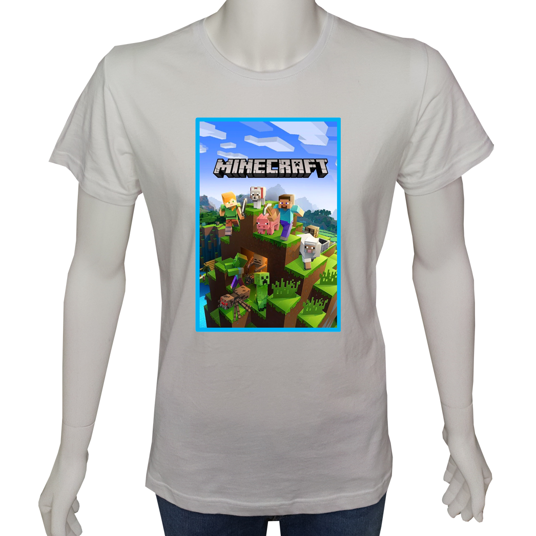 Unisex T-shirt Beyaz 'PC Oyuncu/PC Oyuncu5' Baskılı