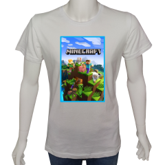 Unisex T-shirt Beyaz 'PC Oyuncu/PC Oyuncu5' Baskılı