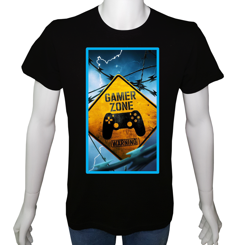 Unisex T-shirt Siyah 'PC Oyuncu/PC Oyuncu10' Baskılı