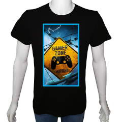 Unisex T-shirt Siyah 'PC Oyuncu/PC Oyuncu10' Baskılı