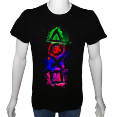 Unisex T-shirt Siyah 'PC Oyuncu/PC Oyuncu12' Baskılı