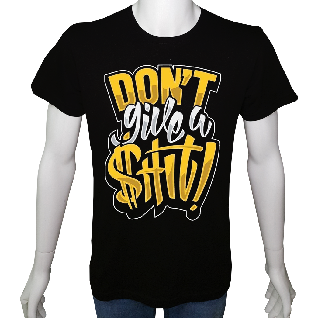 Unisex T-shirt Siyah 'Aforizma / Umurumda değil' Baskılı