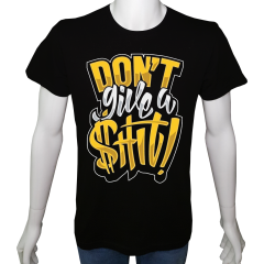Unisex T-shirt Siyah 'Aforizma / Umurumda değil' Baskılı
